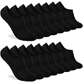 Heatuff Womens No Show Socks, Thin Cotton Invisible Low Cut Socks for Women with Anti-Slip Design 6/8 Pairs