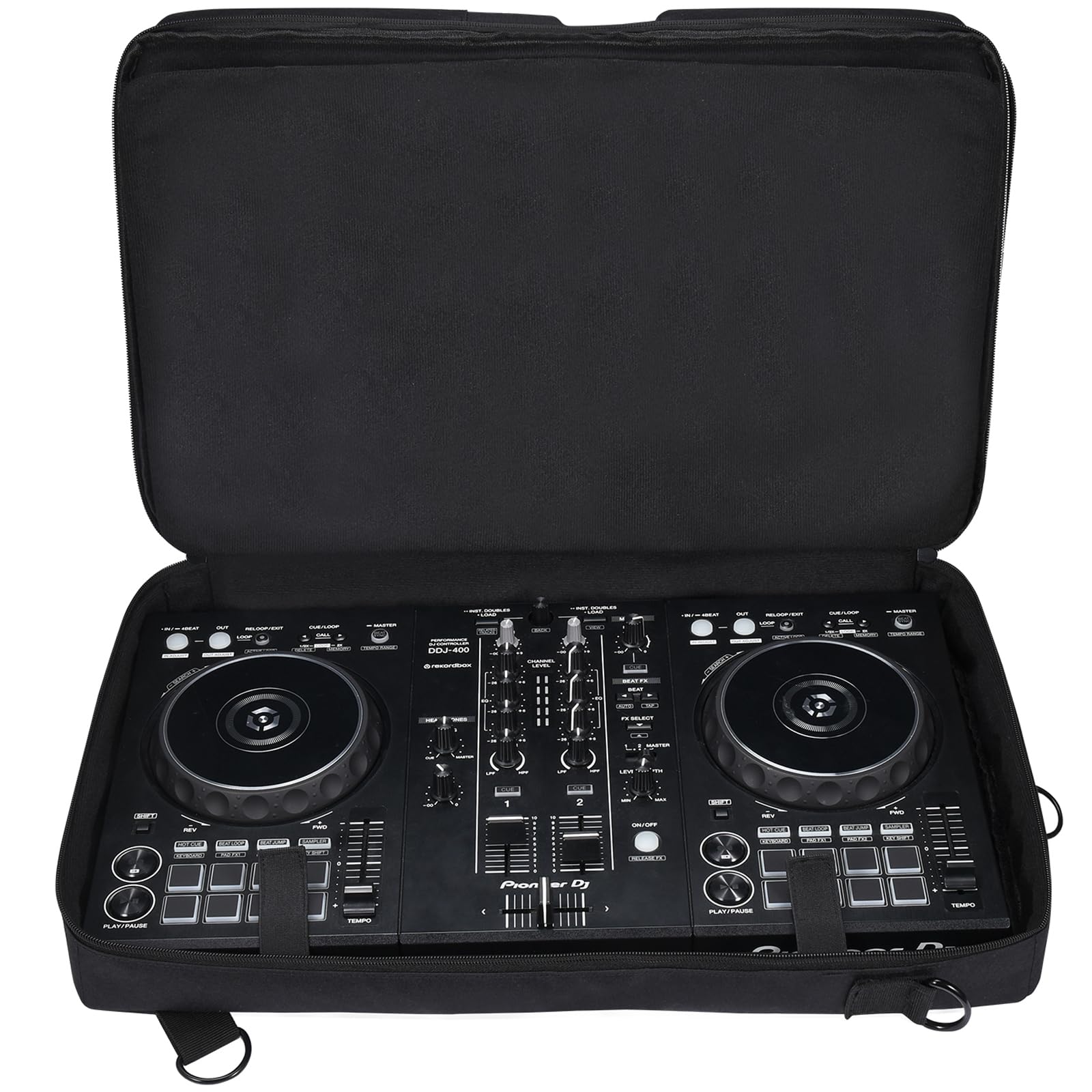 CBDYWVR Carrying Case for Pioneer DDJ 400/DDJ FLX4/DDJ 200/DDJ SB2 SB3/Roland DDJ 202 and Inpulse 300 Controller Ttavel Bag with Adjustable Shoulder Strap