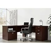 Realspace&reg; Magellan Performance 71"W L-Shaped Corner Desk, Cherry