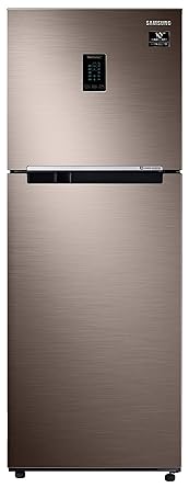 Samsung 324 L 2 Star Inverter Frost-Free Double Door Refrigerator (RT34T4542DX/HL, Luxe Brown, Convertible)