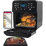 NuWave Brio 15.5-Quart Large Capacity Air Fryer Oven + Grill; Probe; 2 Stainless Steel racks; Drip Tray; Rotisserie Kit; 100