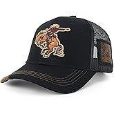 Trendy Apparel Shop Rodeo Horse Embroidered Mesh Back Baseball Cap