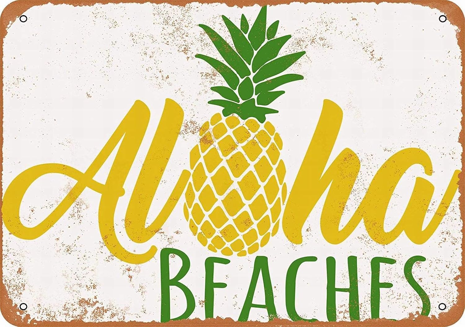 Fsdva 8 x 12 Metal Sign - Aloha Beaches - Vintage Wall Decor Home Decor