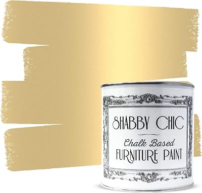 Shabby Chic Furniture Paint Antique Gold 250 ml Chalk Based Finish