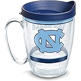 Tervis Made in USA Double Walled University of North Carolina Tar Heels Insulated Tumbler Cup Keeps Drinks Cold & Hot, 16oz Mug, Tradition