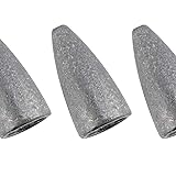 Dr.Fish 50 Pack Bullet Fishing Sinkers Weight Worm