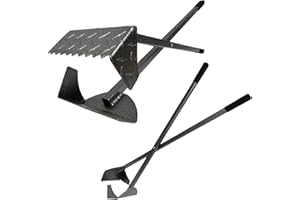 ACTIVEDOGS.COM ActiveDogs Dog Poop Scooper Heavy Duty - Best Ever Dog Pooper Scooper with Teeth - Powder Coated Welded Aluminum Metal & Solid Bolt Pet Waste Removal Shovel, USA Made