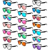 Pibupibu 10/20 Packs Adults Wholesale Neon Colors Square Retro Style Party Favors Sunglasses