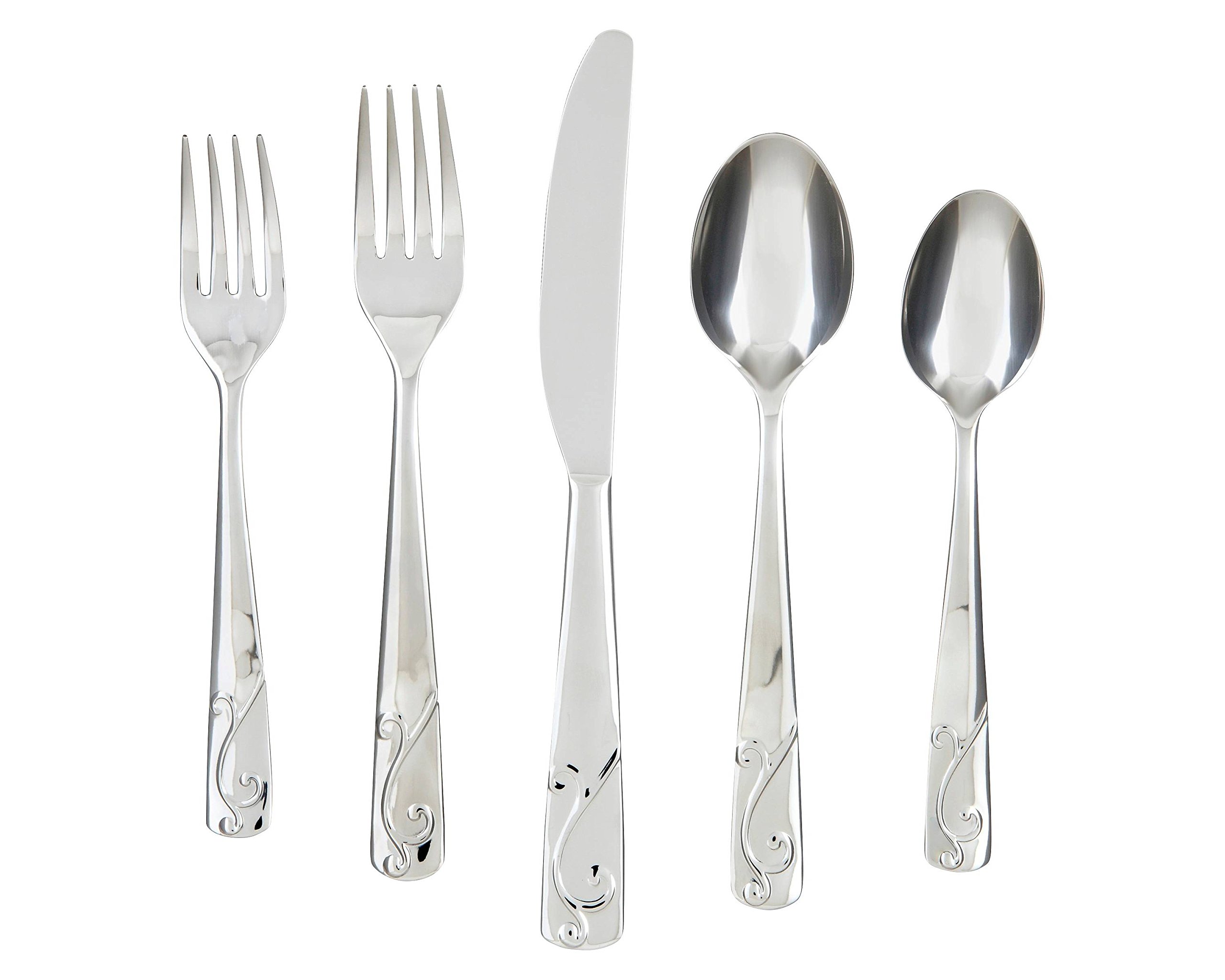 Cambridge Silversmiths Tula Frost 30Piece Flatware Silverware Set