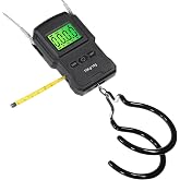 CyclingDeal Backlit LCD Display Digital Bike Scale - Electronic Balance with Double Hanging Hook Measures in kg, lbs, jin, oz - More Stable &amp; Accurate - Max. Load Capacity 165lbs with Measuring Tape