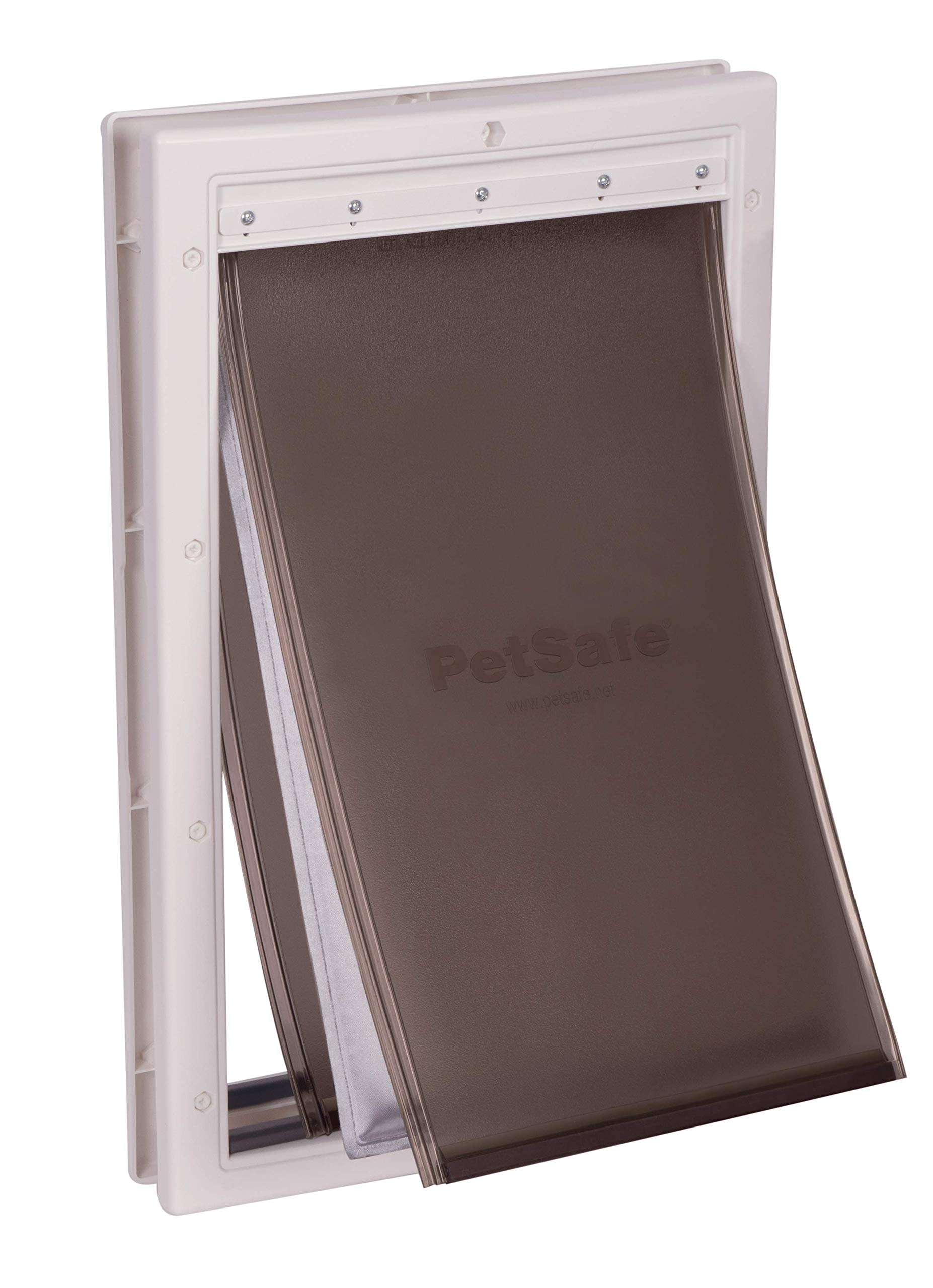 PetSafe Extreme Weather Pet Door - Triple Flap, Energy Efficient, Customisable Frame - Large