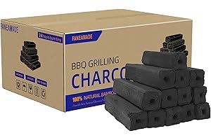 FANEAMADE Lump Charcoal, Binchotan Charcoal for Grilling and Smoking, Charcol Briquettes, Barbecue, Smokeless, Low Ash, Long Burning for Smoker, BBQ (5 lb)