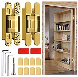 Loodmeo 6inch Hidden Door Hinges Invisible Hinges