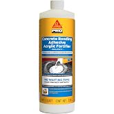 SIKA SikaLatex R Acrylic Concrete Bonding Adhesive and Admix, 1 qt Bottle | Improves Portland cement mixes, Creates a strong bond, Freeze-thaw resistant, Ideal for mortar, concrete and grout projects