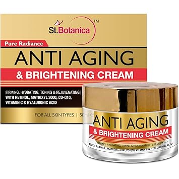 StBotanica Pure Radiance Anti Aging & Face Brightening Cream, SPF 25 - Firming, Hydrating, Toning & Rejuvenating - 50g
