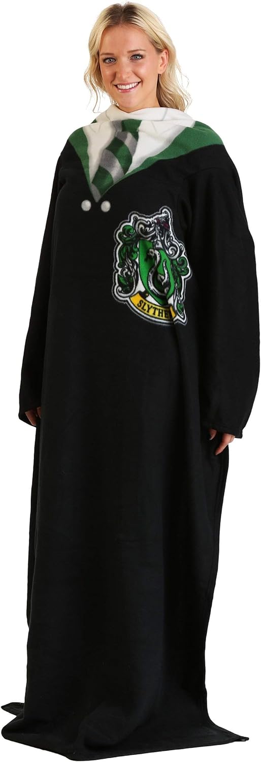 Harry Potter Comfy Throw Blanket with Sleeves, 48 x 71 Inches, Gryffindor Rules: Home & Kitchen