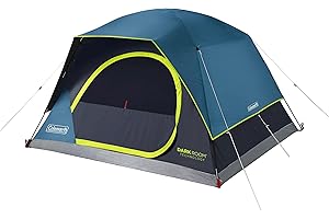 Coleman Skydome Camping Tent, 4/6/10 Person Tent for Camping, Festivals, Backyard, Sleepovers, Withstands 56 km/h Winds