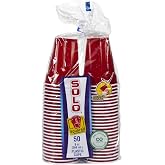 Solo Plastic Party Cups, Red - 9 oz - 50 ct