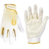 HANDLANDY Youth Football Gloves, Kids Sticky Receiver Gloves,Super Grip Football Glove Best Gift for Boys,Girls