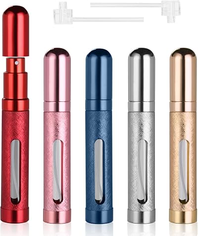 ACWOO 12ml Perfume Atomizer Bottle 5Pcs Window Leakproof Travel Sprayer