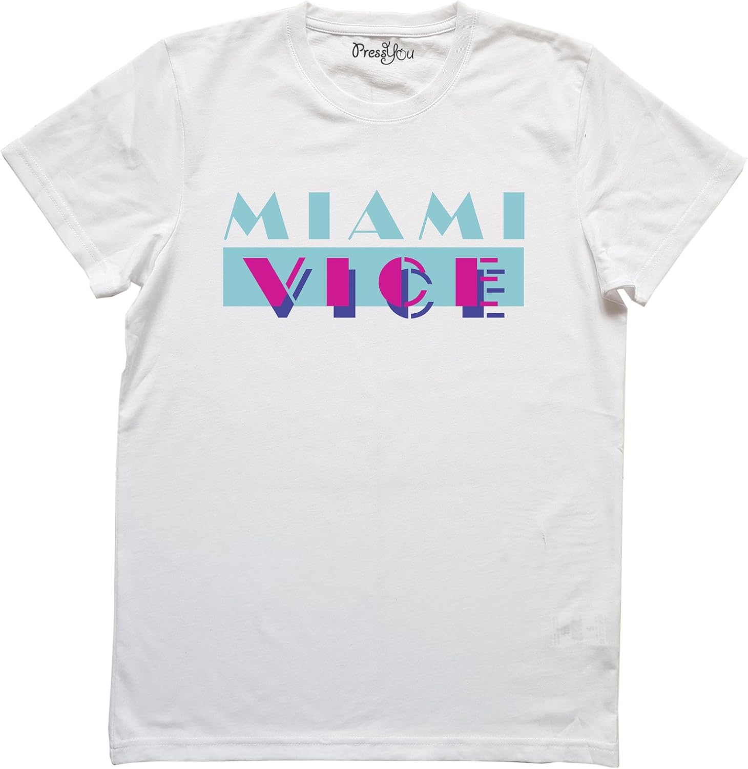 PressYou TShirt Miami Vice Logo TV Series Amazon.co.uk Clothing