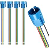 BAOMAIN 5-Pack 5.9" Switch Wiring Harness for 5/8" 5-Pin Push Button | 5,9" Long Cable 5-pin wire harness connectors designed perfectly for 16mm (5/8") push button ON/OFF switches