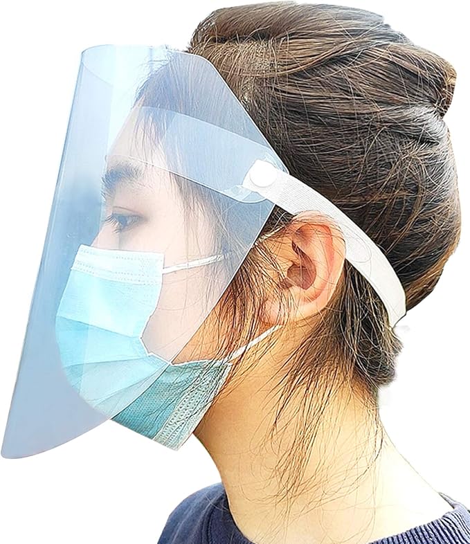 Amazon フェイスシールド フェイスカバー 保護マスク 透明マスク 5枚セット 簡易式 Angel Luna(エンジェルルナ
