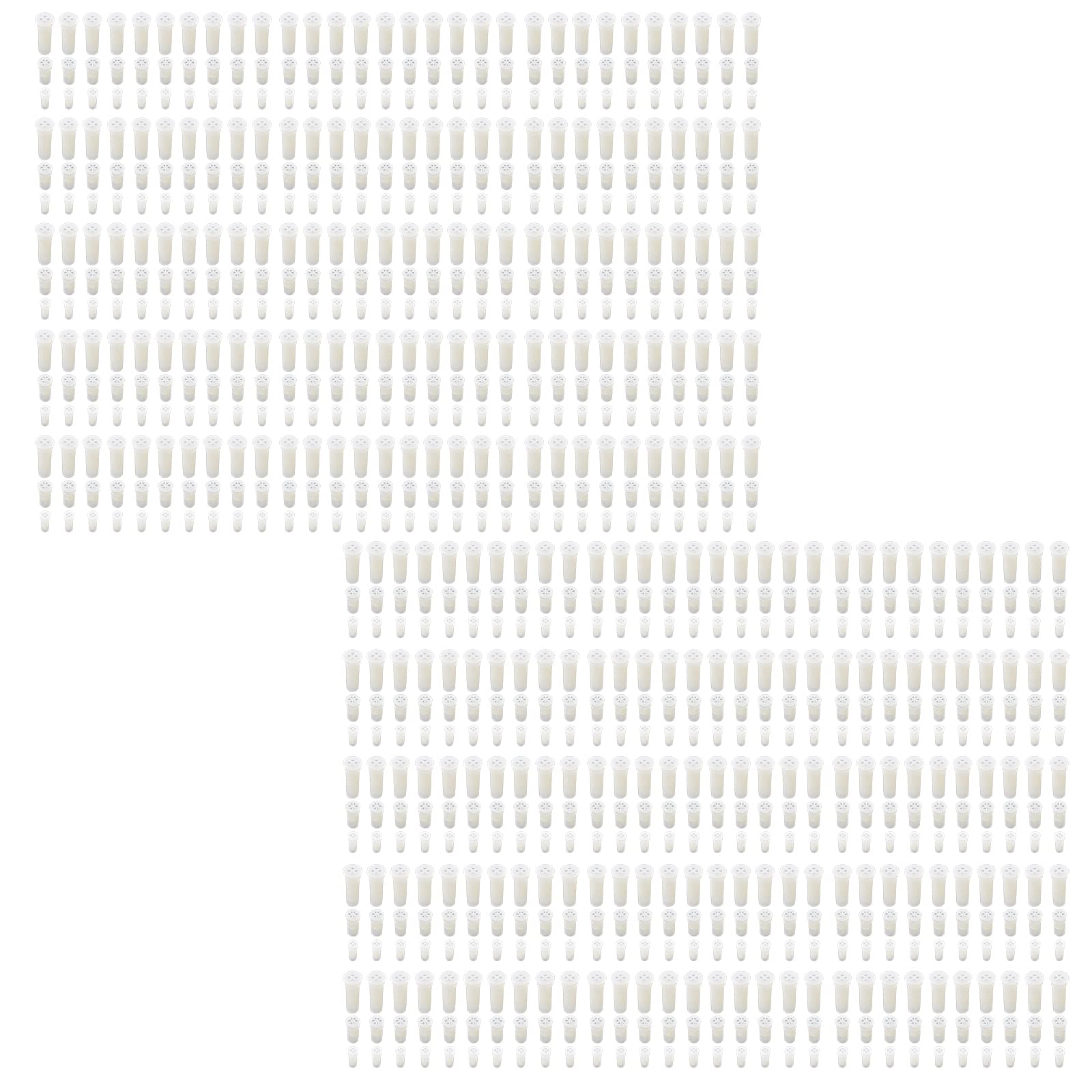 Young Wolf 300pcs 3 Sizes White Pet Toy Balls Replacement Squeakers Whistle Funny Durable Plastic BB Toy Accessories Squeaker Pet Toy for Baby