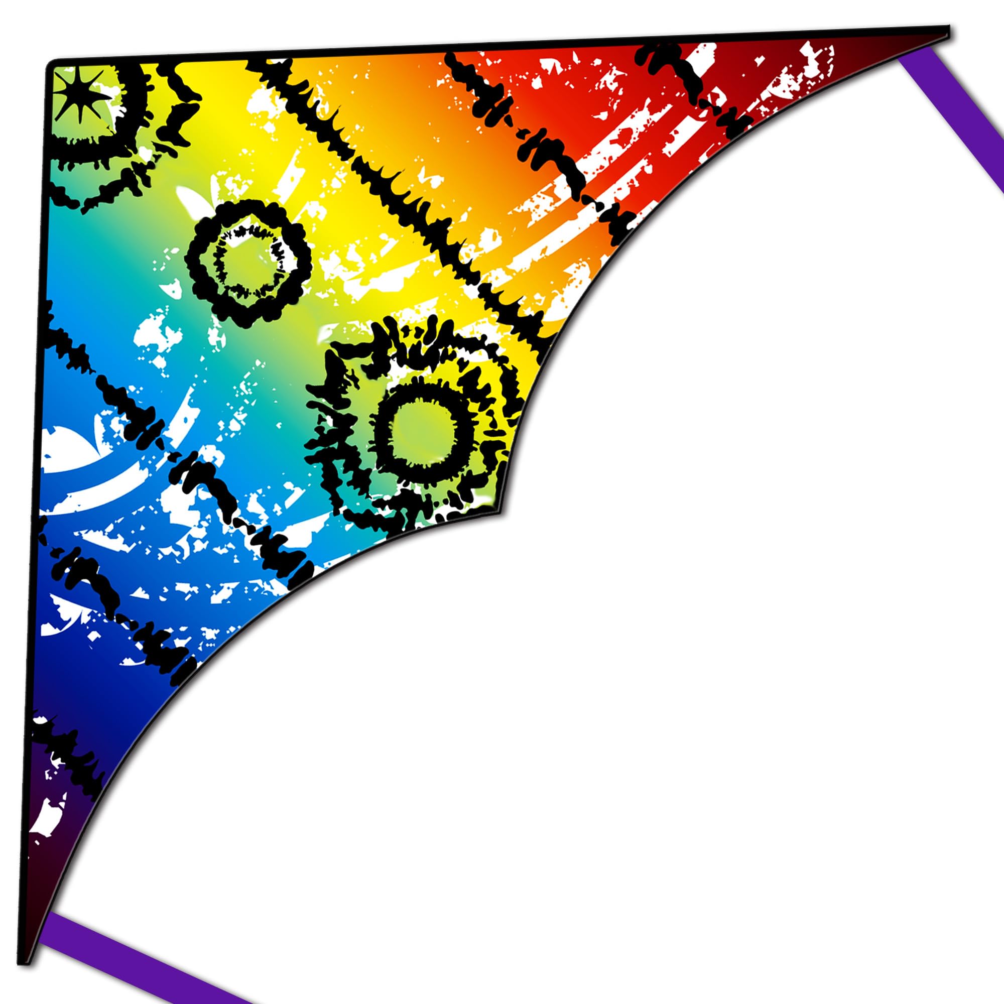 HONBO Kites for children,Huge Kites for Adults, Beginner Kite for Kids Easy to Fly, The Easiest Single Line, with 300ft String Kite Handle (SKY EYE)