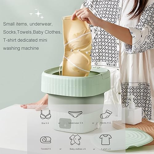 iVOLCONN Portable Washing Machine, 6L Foldable Mini Washing