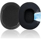 Replacement Ear Pads for Skullcandy Crusher Wireless/Evo/ANC Hesh 3/EVO/ANC, Headphones Ear Cushions, Headset Earpads, Ear Cups Cover-Satin Black