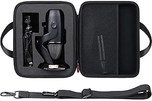 khanka Hard Carrying Case Replacement for Logitech for Creators Blue Yeti USB Microphone/Blue Yeti X USB Computer Mic, Case Only