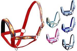 Paris Tack Double Layer Heavy Duty Padded Overlay Printed Nylon Cow Halter - 6 Month Warranty