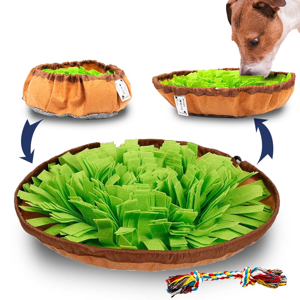 Jeypets Snuffle Mat for Dogs | Premium Interactive Dog Toy Puzzle to Encourage Natural Foraging Skills | Dog Toys for Boredom for Stress Relief Slow Feeding and Agility