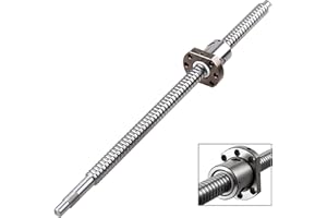 FRUZELG CNCCANEN Ball Screw SFU1605-450mm with Ball Nut 16mm RM1605 Ballscrew C7 End Machining Anti-Backlash CNC Part L450mm/17.72inch