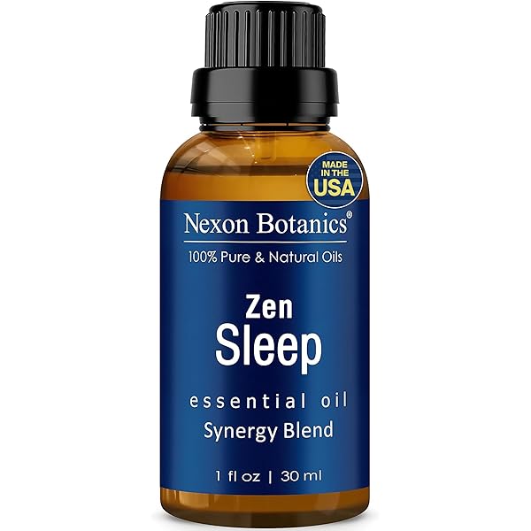 ZEN SLEEP ESSENTIAL OIL BLEND FOR DIFFUSER 30ML – ROSEMARY, LAVENDER BASED SLEEP OIL FOR RELAXING, GOOD NIGHT SLEEPING – CALMING ESSENTIAL OILS FOR HUMIDIFIERS – SWEET DREAMS OIL – NEXON BOTANICS