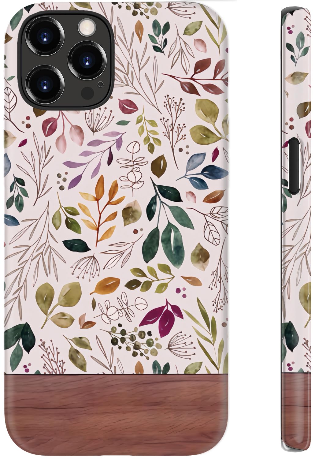 STARVIP for iPhone 12/iPhone 12 Pro Case Cute – Wireless Charging Compatible – Dual-Layer Shockproof Protection with Stylish Wildflower Design – Protective Cover for Women - Custom Vintage Floral