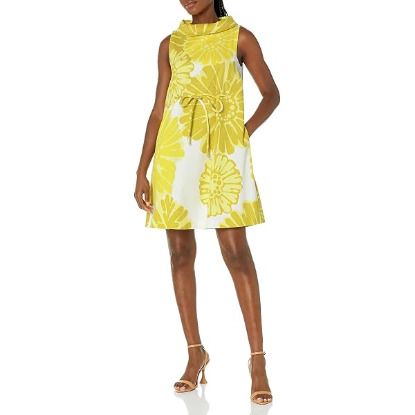 Trina Turk Marley Dress, Sunshine State/Whitewash, 2 at Amazon Women's  Clothing store