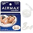 AIRMAX Nasal Dilator for Better Sleep - Natural, Comfortable, Anti Snoring Device, Snoring Solution for Maximum Airflow and Easier Breathing (Medium - Clear)