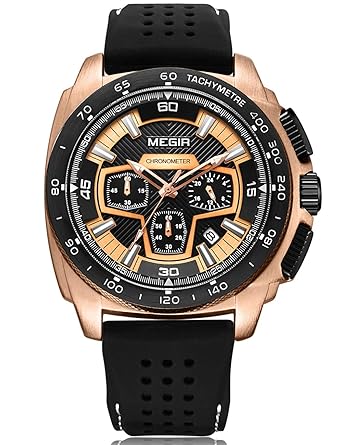 New Sports Calendar Military Large Dial Quartz Mens Watch