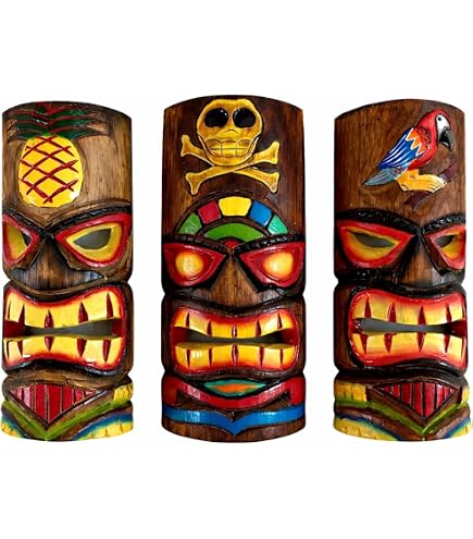 Amazon.com: WorldBazzar 20 inch Large Set of 5 Polynesian Hawaiian
