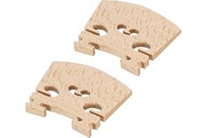 MECCANIXITY 1/8 Violin Bridge Maple Wood Violin Parts for 1/8 Violin, Pack of 2