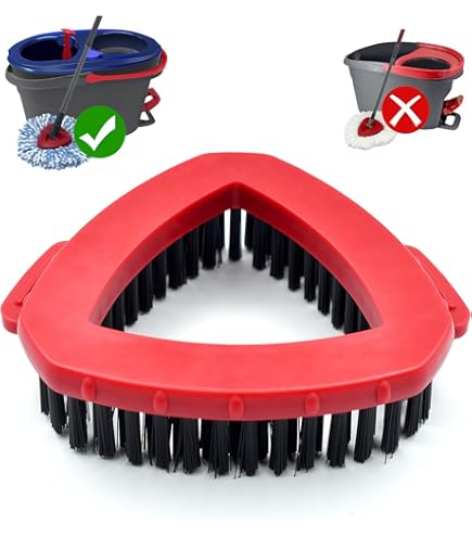 Scrub Brush Head For O-Ceda EasyWring 1 Tank Mop - Replacement Spin Mop Brush For Bathroom, Kitchen & Tile