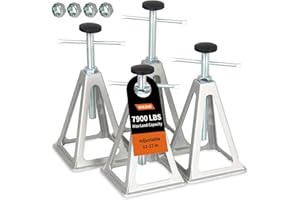 OULEME RV Stabilizer Jacks, 7900 lbs Capacity, Stack Jack Stands for RV Camper Travel Trailer, Support up to 7900 Lbs, with Additional Screw Nuts and Cushion Rubber Mats - 4 Pack