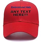 Custom Embroidered Hats Your Own Text Curved Bill Hip Hop Snapback Baseball Hats