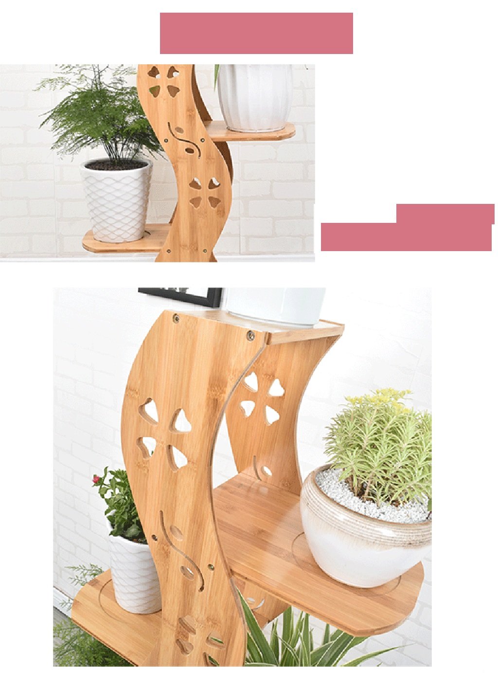 LBMhua Antiseptic Holz Blumenständer Kreativer Blumenständer