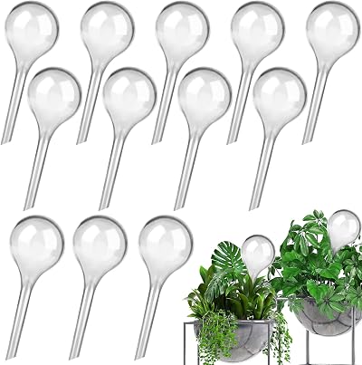 SevenMye 12 Pcs Plant Watering Globes Self Watering Bulbs 13cm PVC Blue