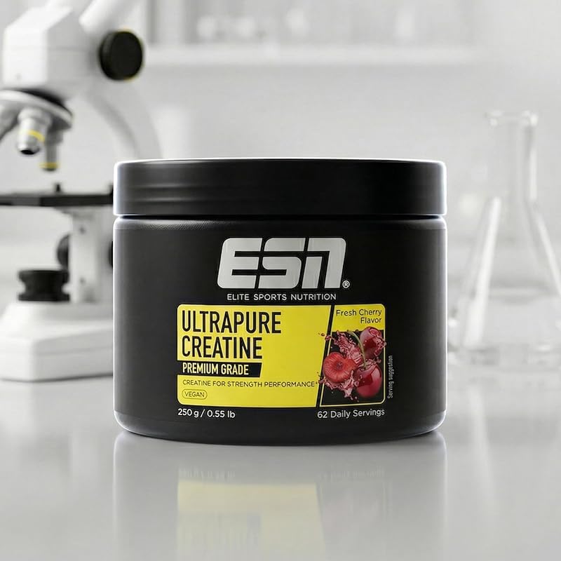 Ultrapure Creatine Monohydrate, Cereza fresca, 250 g, 62 raciones