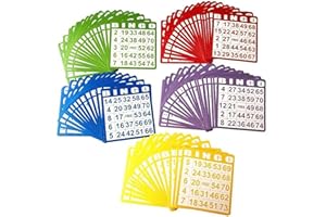 Guijinhao 100 Pcs Bingo Cards Set Perfect for Parties, Family Gatherings, Casino Nights Events for Bingo Games and Card (A131