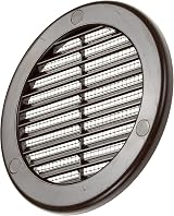 Vent Systems 4 Inch Round Vent Cover Pack of 2 Brown Plastic Grille view 7